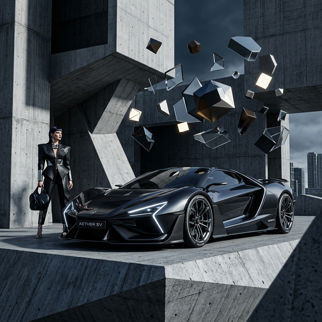 Surreal Automotive AI Art Hero
