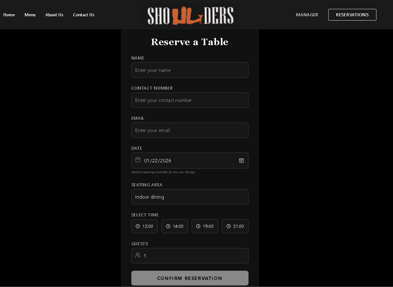 Booking Options