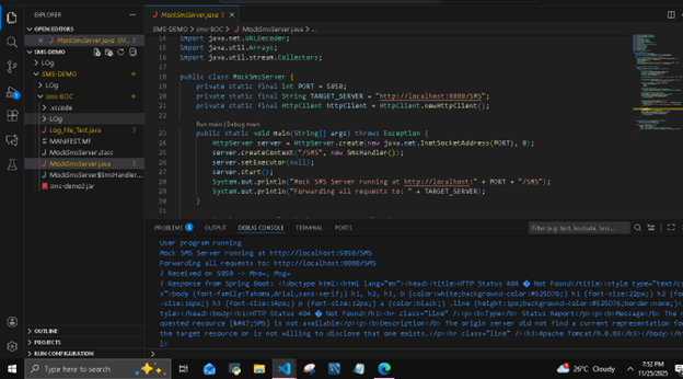 ATM SMS Gateway Dashboard